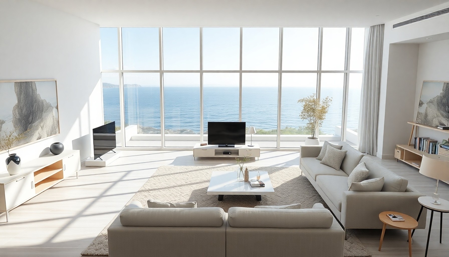 Banaz'da deniz manzaralı 3+1 yazlık kiralık